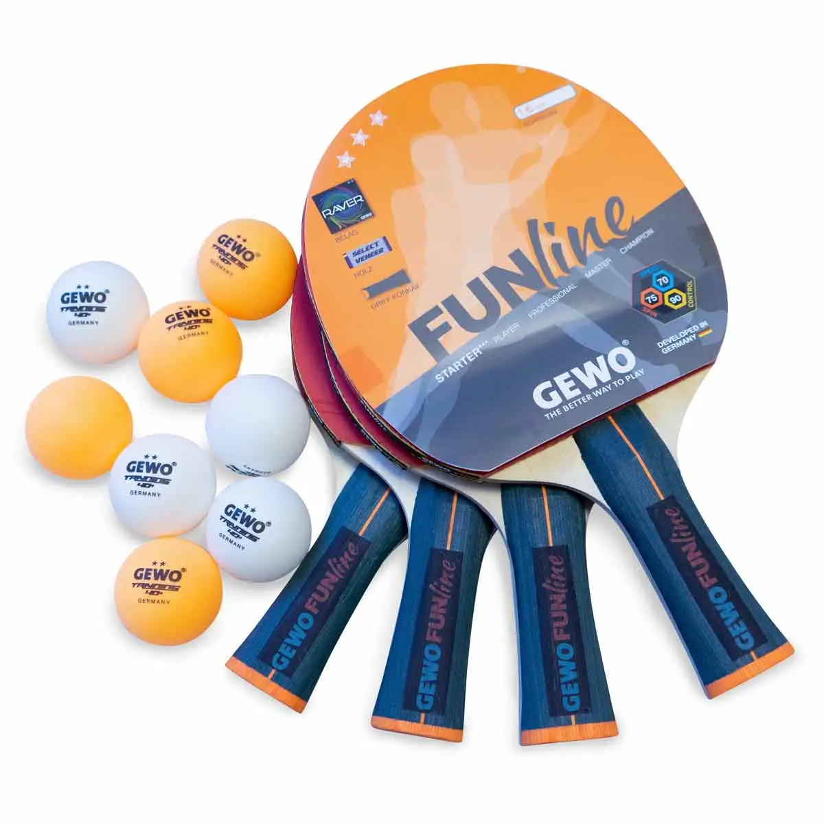 nabir-dlia-nastilnoho-tenisu-gewo-family-friends-4-bats-8-balls-97010000-51753917194859